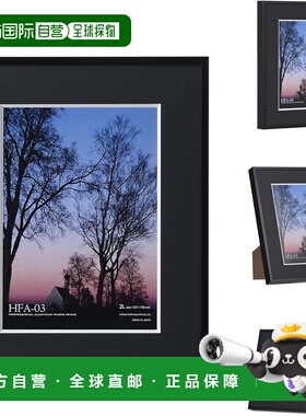 【日本直邮】HAKUBA 铝合金相框2L 黑 HFA-03BK-2L