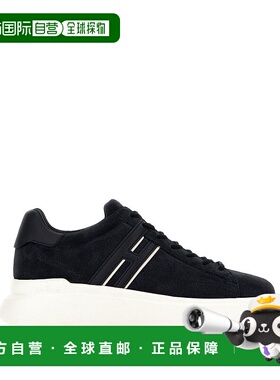 1h可退 香港直邮Hogan 男士 H580 海军蓝绒面革运动鞋 HXM5800DV4