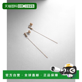 日潮跑腿COCOSHNIK 钻石吊链耳钉  00耳环流苏渐变耳饰