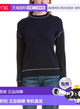 自营Bruno Magli Whipstitch Wool & Cashmere-Blend Sweater - b