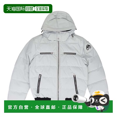 自营moose knucklesGREY CLOUD BOMBER NEOSHEAR PUFFER JACKET -