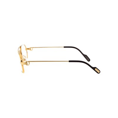 CARTIER 男士太阳镜 CT0410O001 SS2024 白色 CT0410O