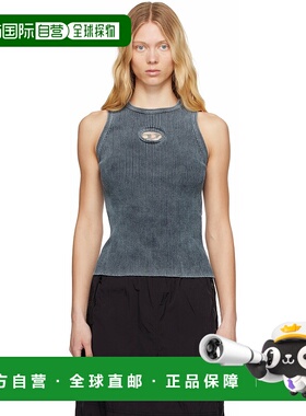 1h可退 香港直邮潮奢 Diesel 迪赛 女士 蓝色 M-Anchor-A-Sl 背心