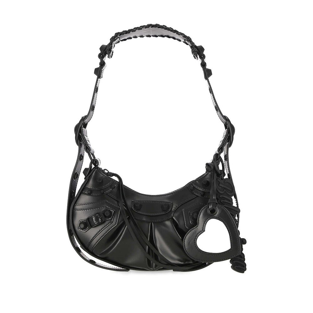 BALENCIAGA 女士单肩包 6713092AAO01000 SS2025 黑色