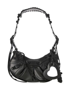 BALENCIAGA 女士单肩包 6713092AAO01000 SS2025 黑色