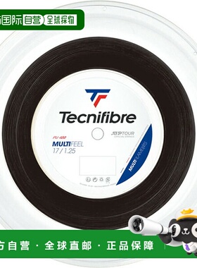 日本直邮Tecnifibre 硬网球线 BOB 200M MULTIFEEL 1.25 黑色网球