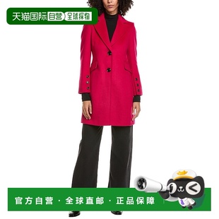 自营Sam Edelman Walker Wool-Blend Coat - pink 美国奥莱直发