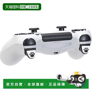 CYBER R2按钮盖 猫咪 白 PS4用 日本直邮