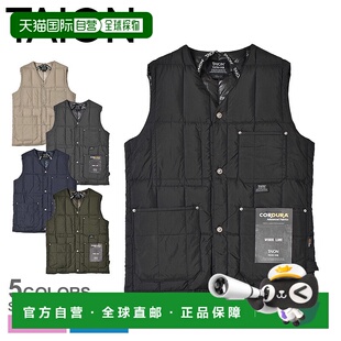 日本直邮TAION 羽绒背心 内层羽绒 TAION 男士女士 TAION-001BWK