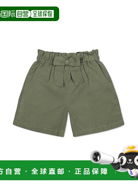 自营 hope & henryHope&Henry Cinch腰部亚麻混纺短款-绿色 美国