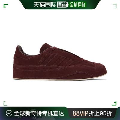 香港直邮潮奢 Y-3 男士 酒红色 Gazelle 运动鞋 IG4029