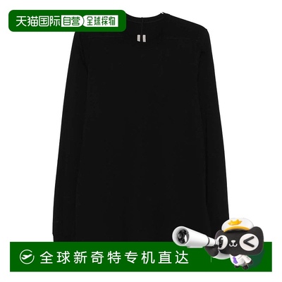 1h可退 香港直邮RICK OWENS 男士T恤 RU02E1266JA09 AW2025 黑色