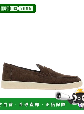 香港直邮Hogan 圆头商务休闲鞋男鞋一脚蹬乐福鞋 HXM6470FS00BTM