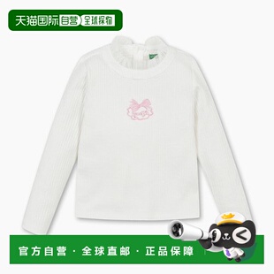 韩国直邮BENETTON儿童童装T恤QATS02411IV潮流穿搭时尚透气高级感