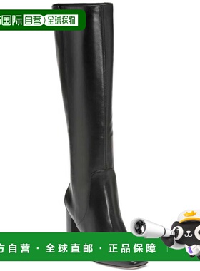 自营Cole Haan Chrystie Women's Black Leather Knee High Ridin