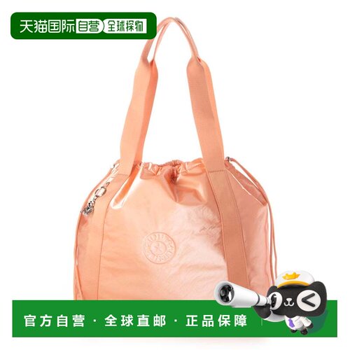 日本直邮Kipling 托特包 桃色斜挎包单肩包手提包手提袋
