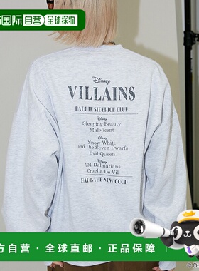 1h可退 日本直邮PUBLUX男女同款迪士尼反派联名宽松印花卫衣 3110