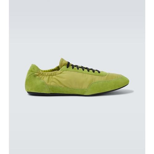 潮奢 Prada 普拉达 男士 Collapse Re-Nylon 绒面革运动鞋