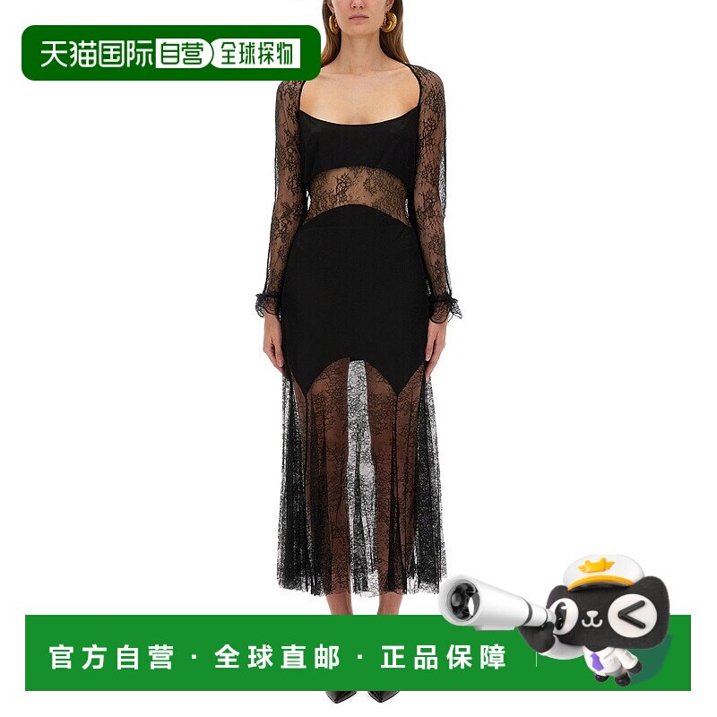 香港直邮Nina Ricci 莲娜丽姿 女士 长款蕾丝连衣裙 25ACRO033PA0