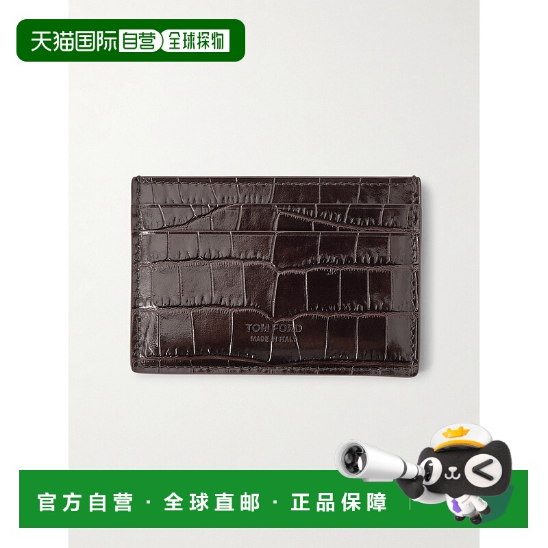 1h可退 香港直邮潮奢 Tom Ford 汤姆 福特 男士 鳄鱼皮革感卡套 Y