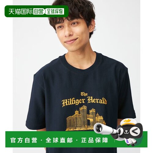 日本直邮TOMMY HILFIGER 赫拉尔德天际线图案男装女装T恤
