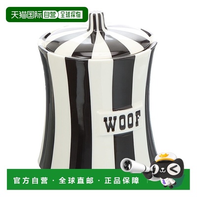 自营jonathan adler乔纳森 阿德勒副Woof罐，黑-黑 美国奥莱直发