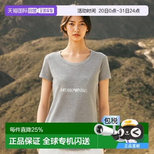运动全棉运动LOGO印花短袖 ARMANI 时尚 阿玛尼 T恤针织 EA7女款