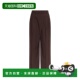 Plaid 香港直邮GANNI SS2026 棕色 女士休闲裤 A10800356913979
