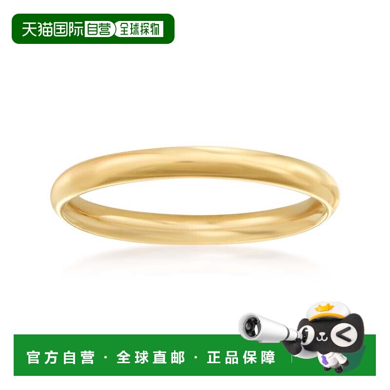 自营 Ross-Simons 女士 2 毫米 14 克拉黄金结婚戒指 - 黄色 美国