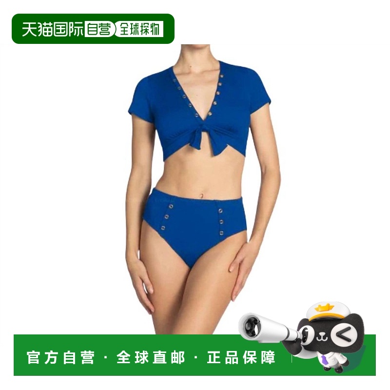 自营 robin picconeAmy 青金石高腰比基尼泳裤 - lapis 美国奥莱