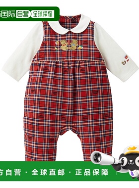 日潮跑腿Mikihouse 儿童连体服套装 (02) Red 70cm43-1210-494