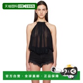 香港直邮潮奢 吊带背心 ISABEL 女士 1h可退 Akila MARANT 黑色