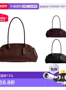 香港直邮COACH蔲驰Empire Carryall 34烫金徽标保龄球包斜挎手提