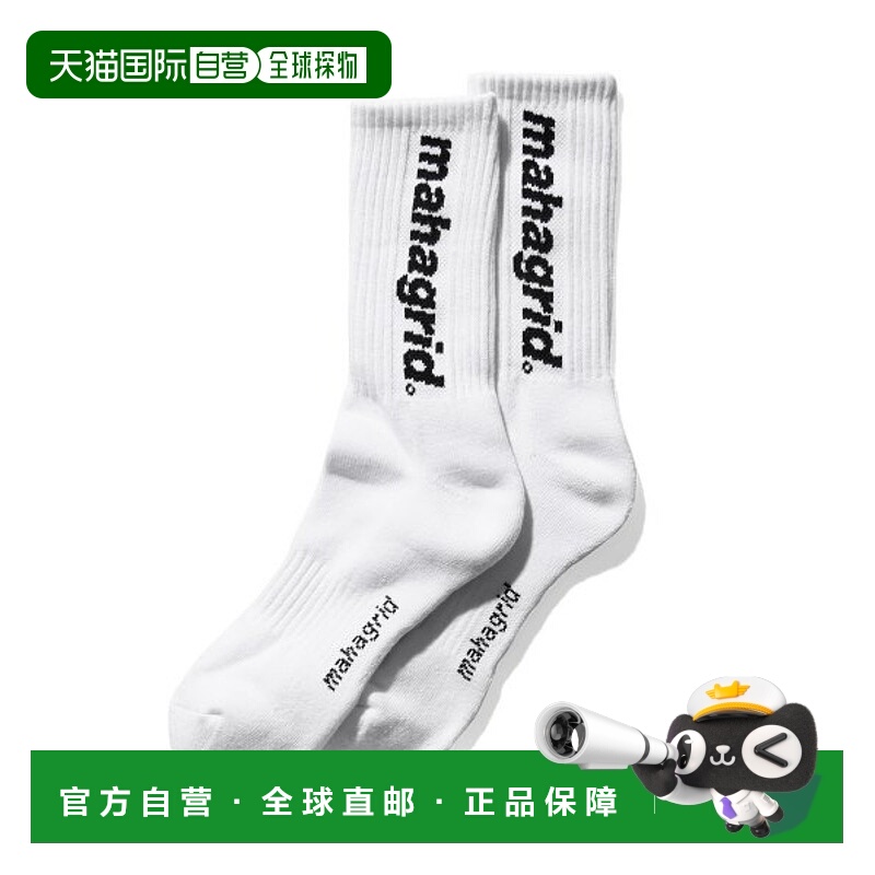 韩国直邮MAHAGRID 新款百搭时尚印花袜子MG2AFMAB91AWH