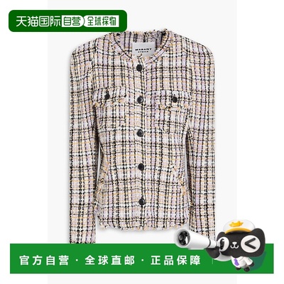 1h可退 香港直邮ISABEL MARANT 女士 Nelly 棉混纺花呢夹克 VE000