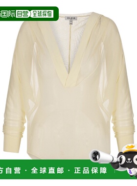 香港直邮Alaia 半透明连帽性感紧身衣 AA9B0371K053A套装