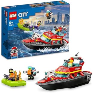 Lego乐高 积木套装 城市 消防救援船 60373