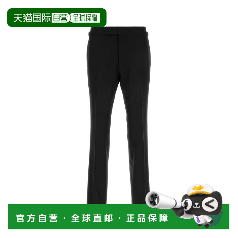 香港直邮TOM FORD 男士休闲裤 PLSS01WES10NAA AW2025 黑色 折痕