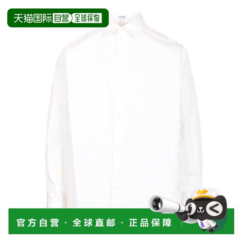 香港直邮LOEWE 男士衬衫 H526Y05WEO2100 SS2026 白支付后1h可退