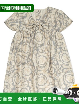 1h可退 香港直邮VERSACE 女童连衣裙 10186881A111955E340 SS2025