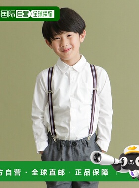 1h可退 日本直邮FORK&SPOON 男童女童 棉质常规领衬衫 DR0433B101