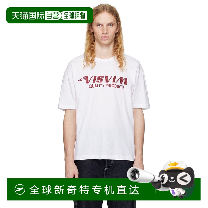 香港直邮Visvim 维斯维木 男士 白色 Jumbo T 恤 124205010022