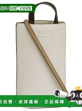 日本直邮Furla 包 女士单肩包 皮革 白色 CAMELIA VERTICAL CROSS