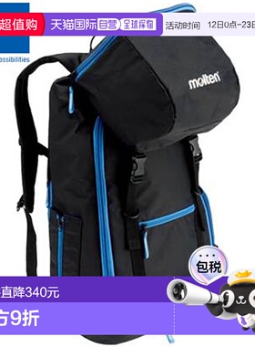 日本直邮Molten 足球背包 40L 黑色 x 蓝色 用品 装备 小物品 商