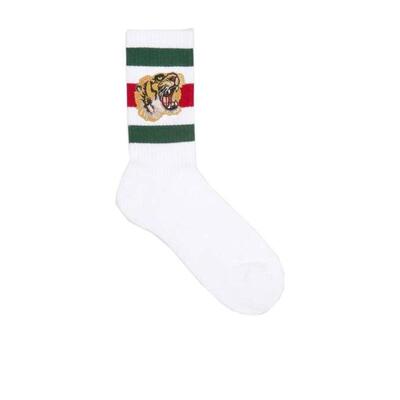 Gucci 老虎图案弹力棉袜子 4500394G482