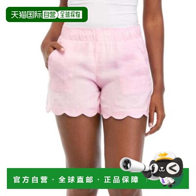 自营Women's Lilly Pulitzer Brea Shorts  Pink Scalloped Hem E