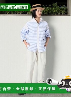 1h可退 日本直邮45R Supima棉908海洋小领巴斯克衬衫休闲潮流穿搭