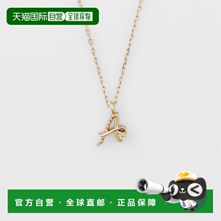 日本直邮日潮 agete 阿卡朵【限定款】A字母首饰/K10钻石项链白