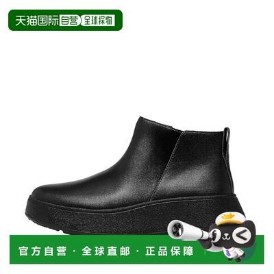 自营Fitflop F-Mode Leather Flatform All Black  GM2-090-050 W