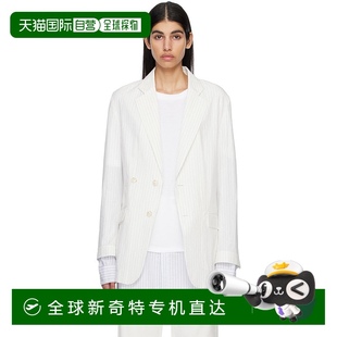 MM6 马丁 马吉拉 灰白色细条 女士 Maison 香港直邮Mm6 Margiela